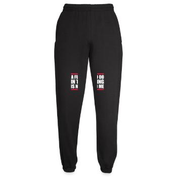 ne me parle pas - Pantalon de jogging unisexe - noir - Devant - AI Model Female 172 light (172cm)