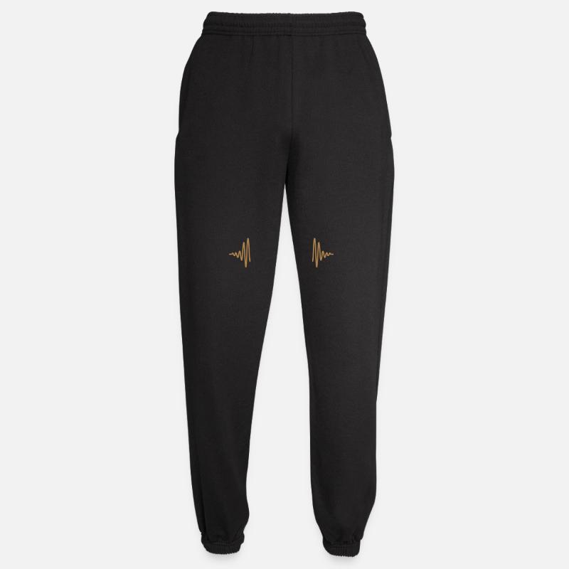Pulse Charcoal Grill Barbecue Frequency - Unisex Joggers - black