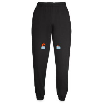Crew Sinking Ship Water Sunken Saying Logo - Unisex Joggers - black - Front - AI Model Female 172 light (172cm)