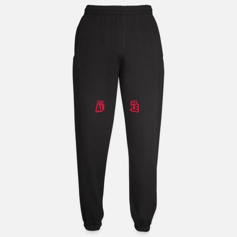 being old people age - Unisex Joggers - black