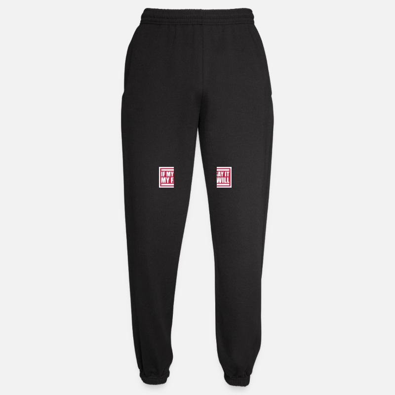 my face definitely will - Unisex Joggers - black
