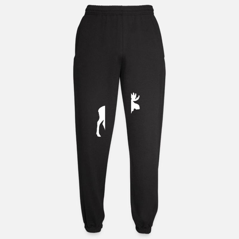 elch - Unisex Jogginghose - Schwarz