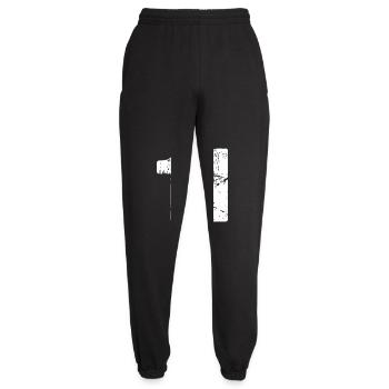 11 - Pantalon de jogging unisexe - noir - Devant - AI Model Female 172 light (172cm)