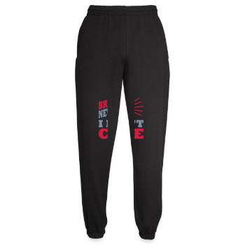 Breaking news don't care - Unisex Jogginghose - Schwarz - Vorne - AI Model Female 172 light (172cm)
