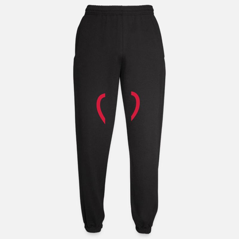 Doppelherz Herzchen rotes Herz - Unisex Jogginghose - Schwarz