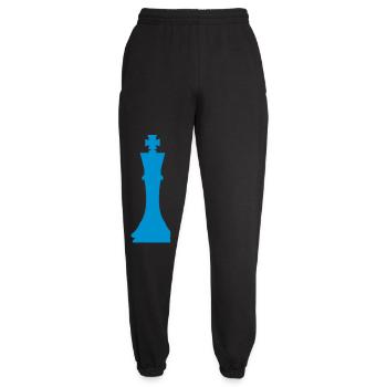Schachfigur König - Unisex Jogginghose - Schwarz - Vorne - AI Model Female 172 light (172cm)