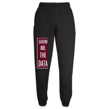 Show Me The Data Lustig Nerd Analyst Sarkastisch - Unisex Jogginghose - Schwarz - Vorne - AI Model Female 172 light (172cm)