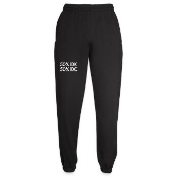 Ich weiß nicht, es ist mir egal - Unisex Jogginghose - Schwarz - Vorne - AI Model Female 172 light (172cm)