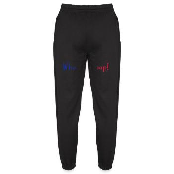 Whoop!Whoop! Blau rot - Unisex Jogginghose - Schwarz - Hinten - AI Model Female 172 light (172cm)