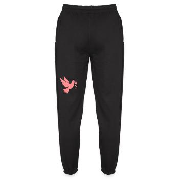 Dove of peace against war for peace - Unisex Joggers - black - Back - AI Model Female 172 light (172cm)