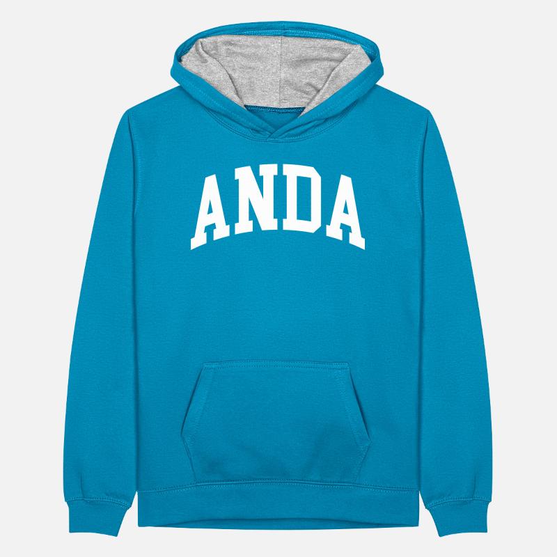 Anda Kontrastluvtröja tonåring
