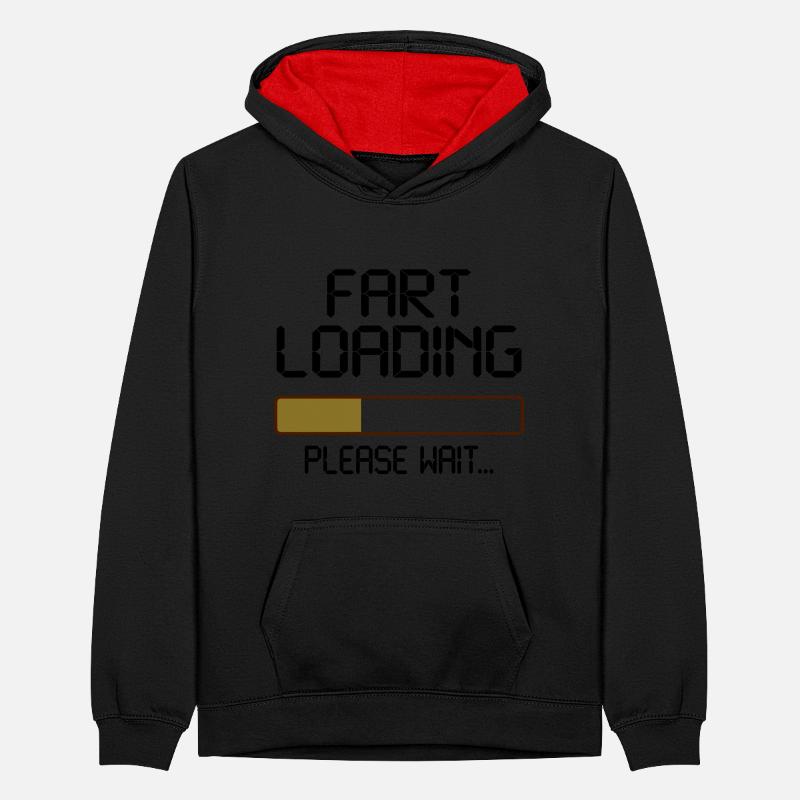 fart loading Teenager Contrast Hoodie
