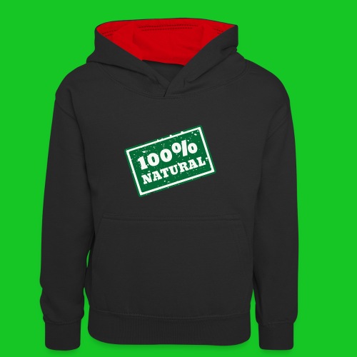 100% natural PNG - Teenager contrast-hoodie