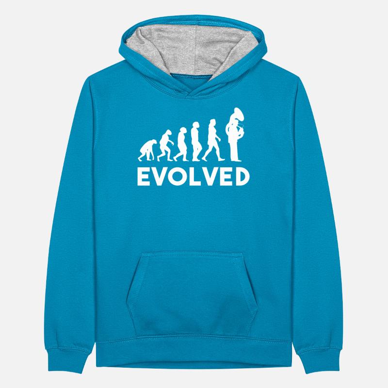 Tuba Evolution Sweat à capuche contrasté Ado