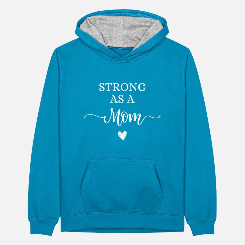 Stark als Mutter Teenager Kontrast-Hoodie