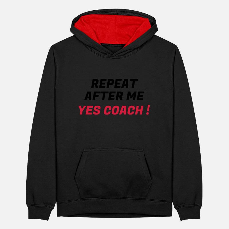 Coach / Coaching / Trainer / Sport Teenager Kontrast-Hoodie