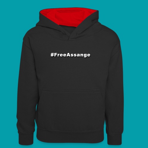 #FreeAssange - Spendenaktion dontextraditeassange - Teenager Kontrast-Hoodie