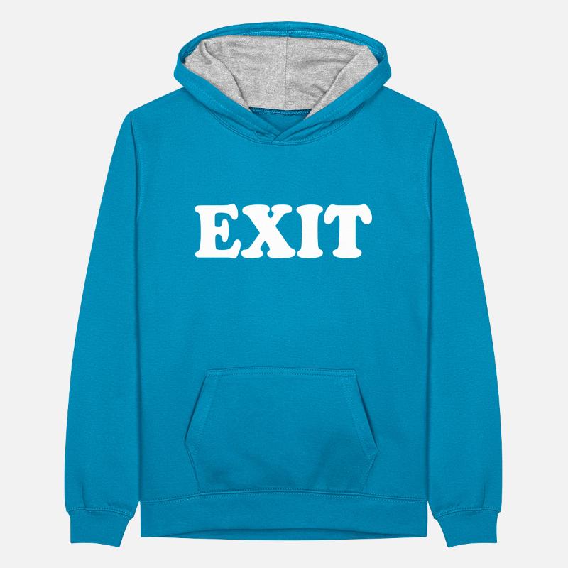 Exit Teenager Contrast Hoodie