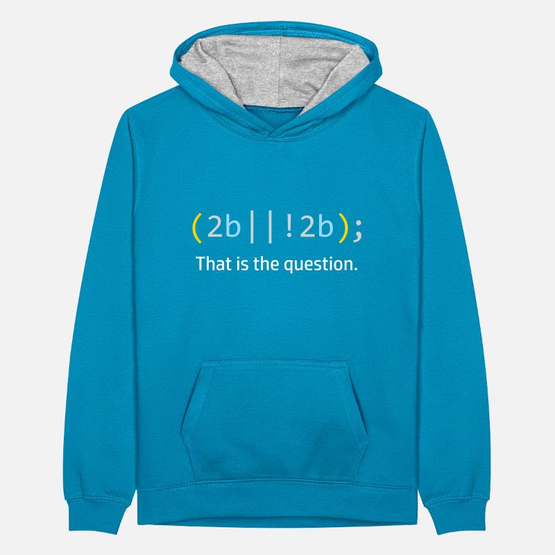 Informatiker Computer Science Code Programmierer Teenager Kontrast-Hoodie