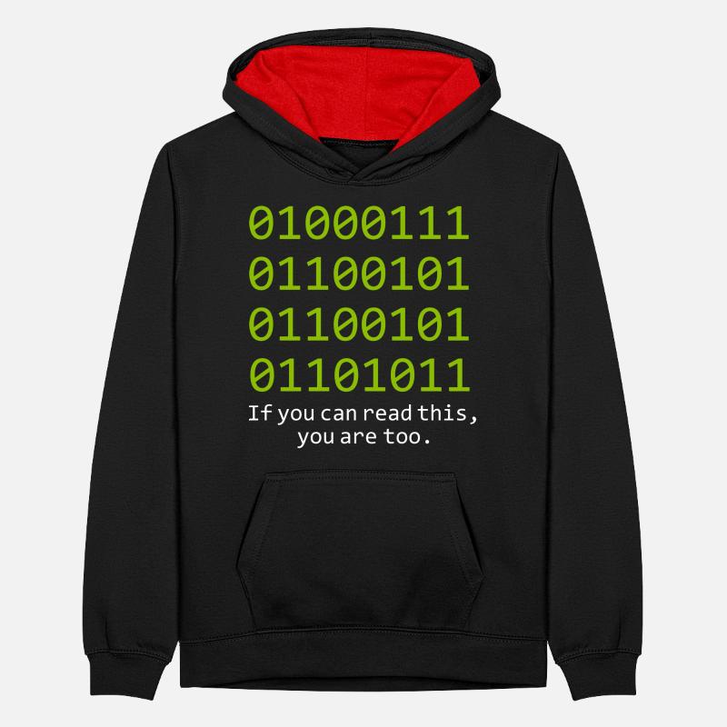 Debugging Programmierer Informatik Computer Nerd Teenager Kontrast-Hoodie