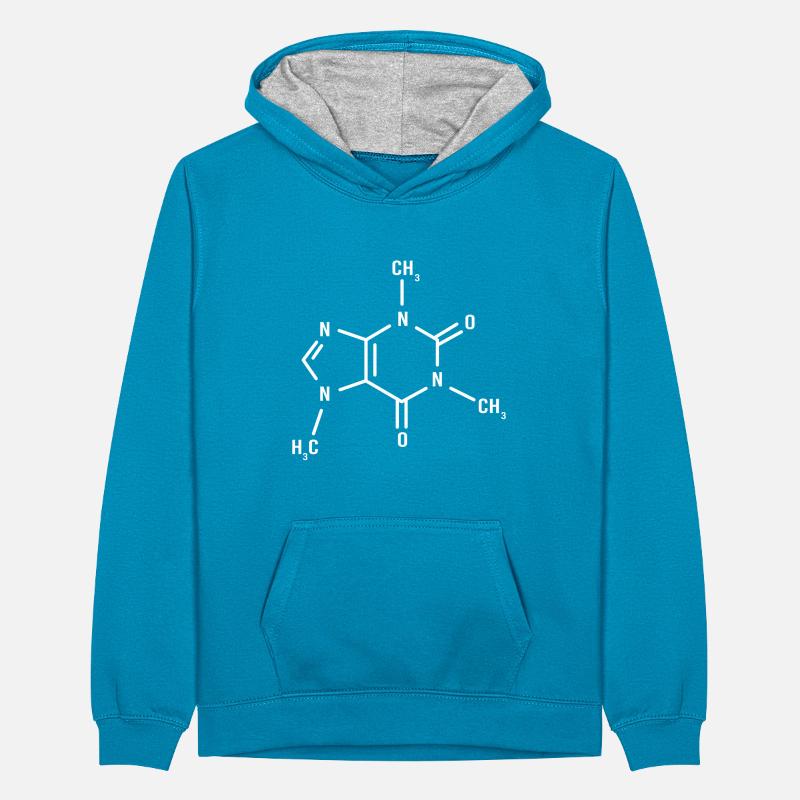 Chemistry Science Physics Laboratory Structural Formula Teenager Contrast Hoodie
