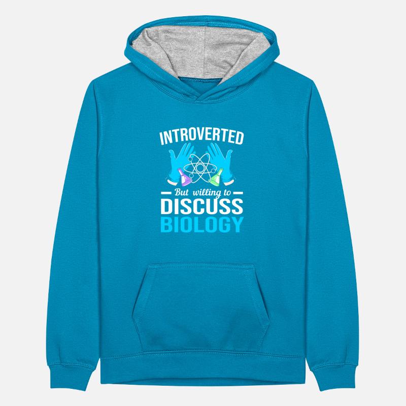 Molecule Structural Formula Teenager Contrast Hoodie