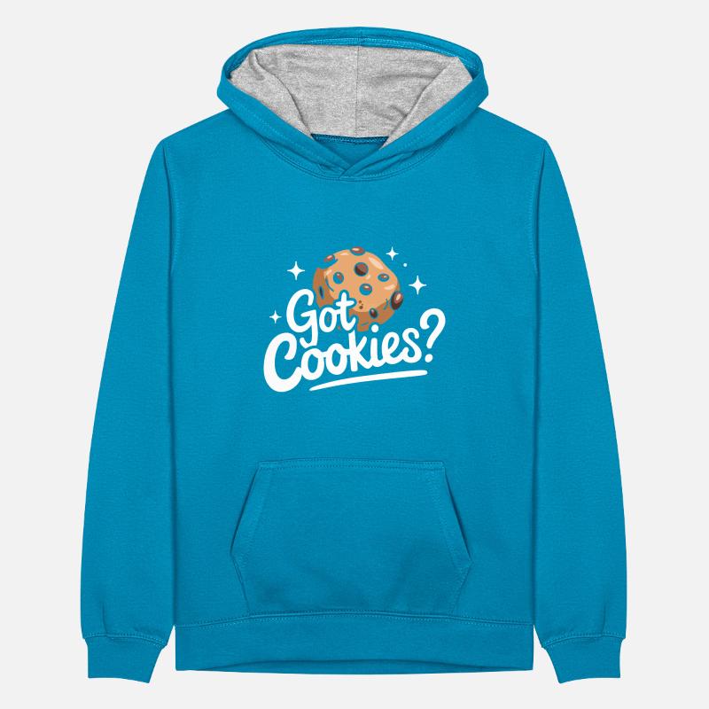 Cookies Cookie Biscuits Biscuits Chocolate Teenager Contrast Hoodie