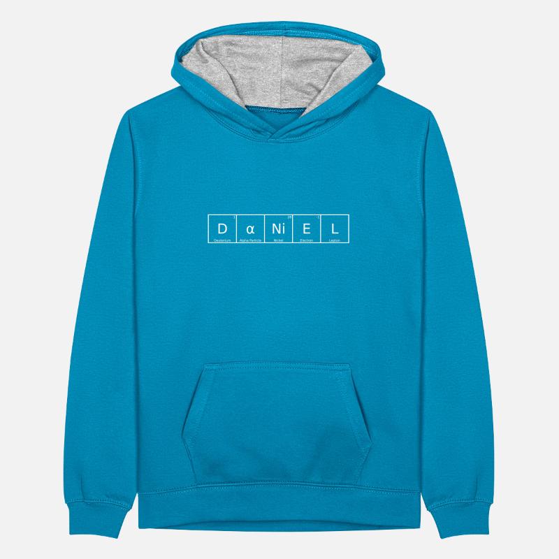 Daniel Name First Name Chemistry Periodic Table Elements Teenager Contrast Hoodie