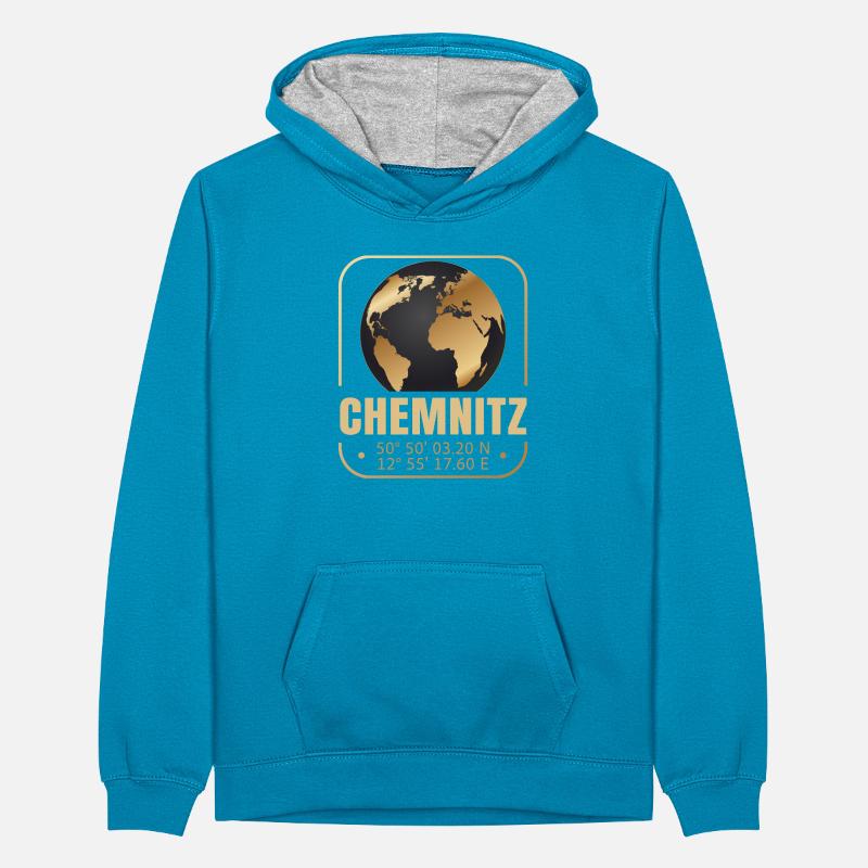 Chemnitz Teenager Kontrast-Hoodie
