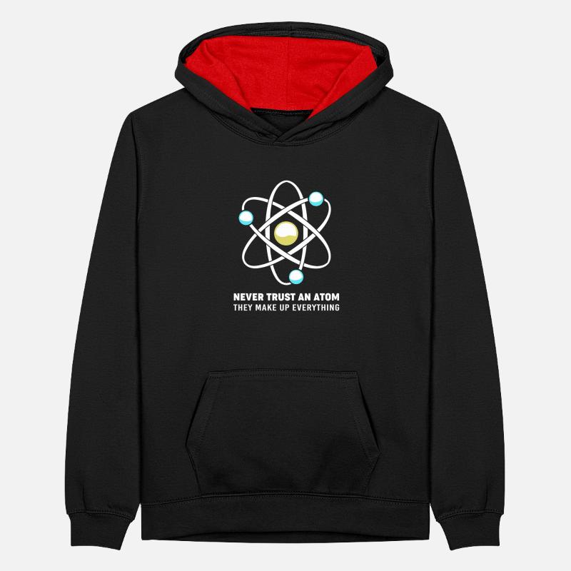 Quantenphysik Quanten Physik Quantensprung Teenager Kontrast-Hoodie