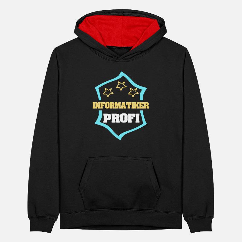 Occupation Computer Scientist Teenager Contrast Hoodie