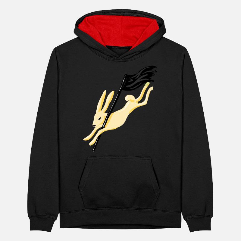 RABBIT Teenager Kontrast-Hoodie