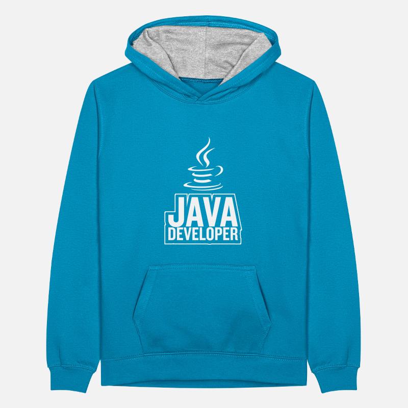 Café Java Developer Coffee Sweat à capuche contrasté Ado