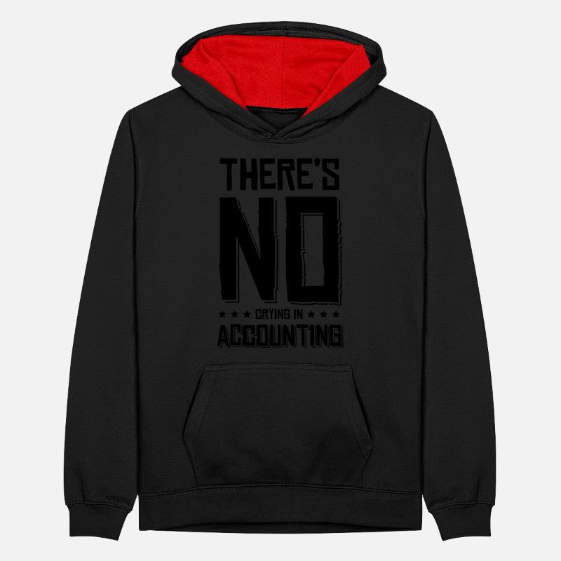 Comptabilité comptable Sweat à capuche contrasté Ado