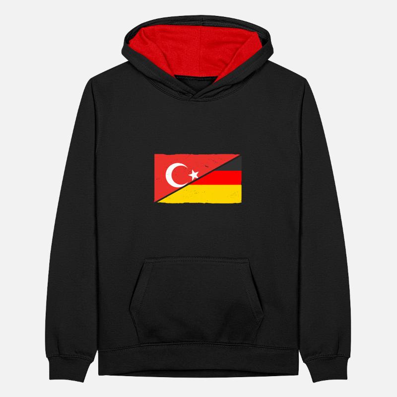 Turks Germany Turkey Teenager Contrast Hoodie