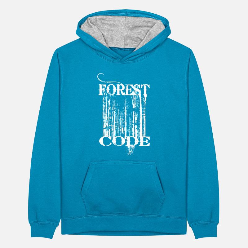 Forest Code Teenager Kontrast-Hoodie