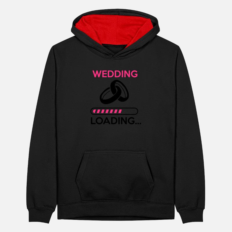 wedding loading - Stag do - hen party Teenager Kontrast-Hoodie