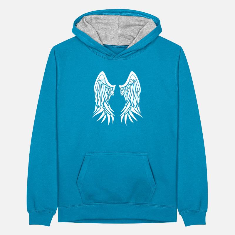 Ailes d’angle Sweat à capuche contrasté Ado