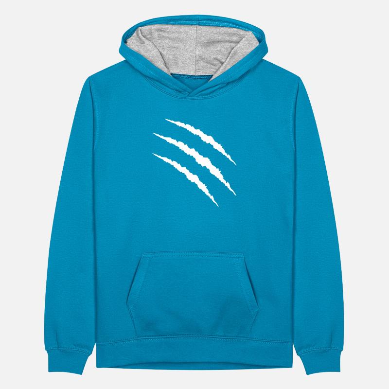 claw Teenager Contrast Hoodie