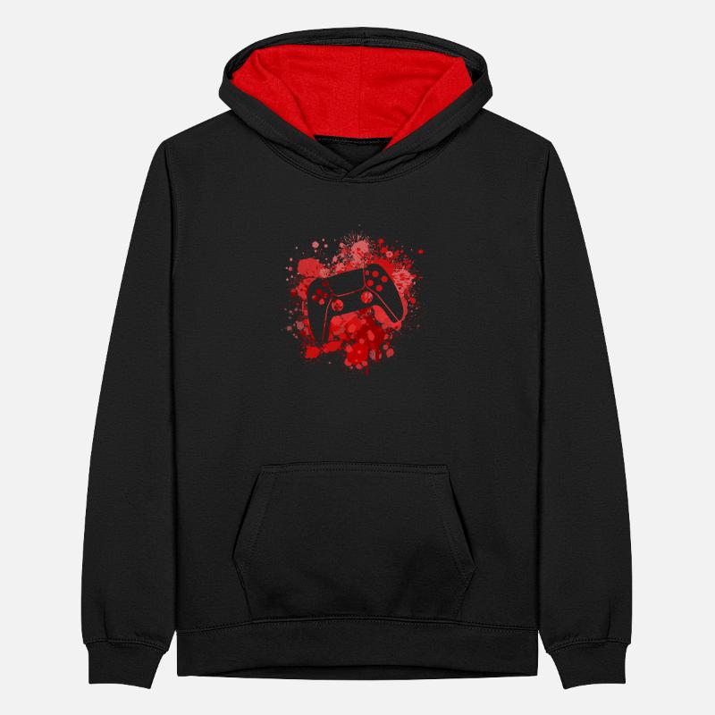 Controller Teenager Kontrast-Hoodie