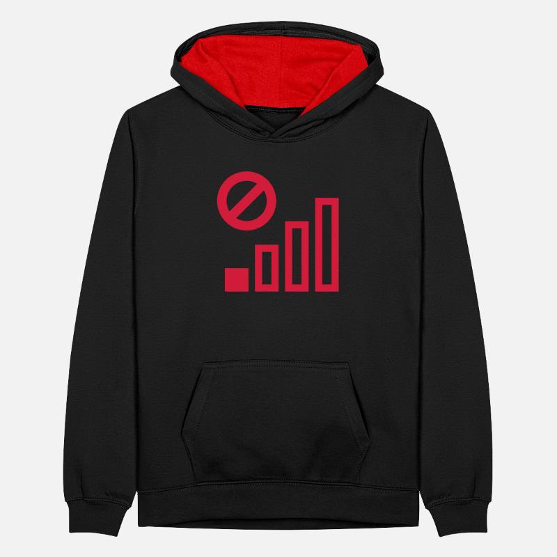 Coverage poor cellular connection Teenager Contrast Hoodie