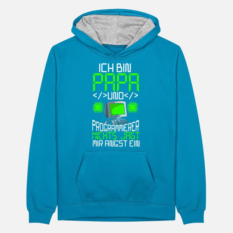 Programmierer Teenager Kontrast-Hoodie