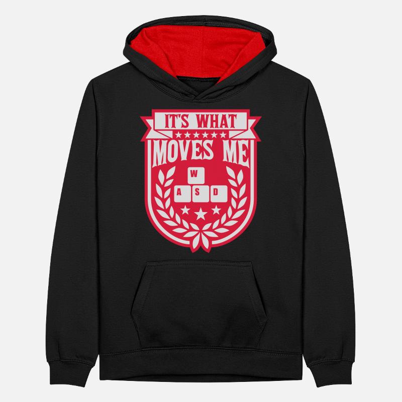 c’est ce qui m’émeut Sweat à capuche contrasté Ado