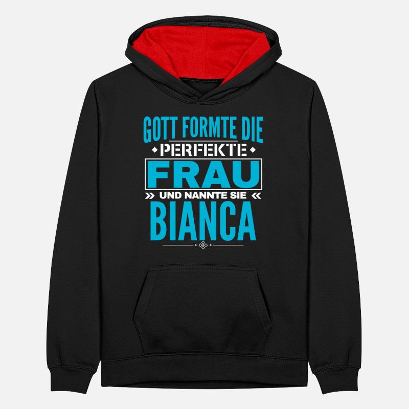 Conception du nom Bianca Sweat à capuche contrasté Ado