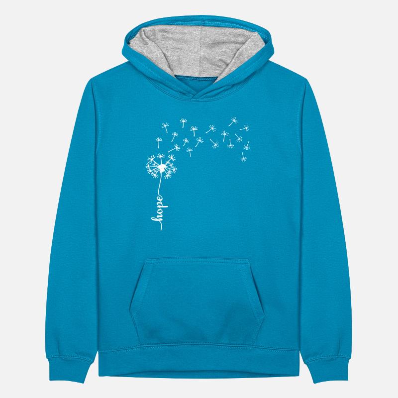 Conception de Hope Dandelion Sweat à capuche contrasté Ado