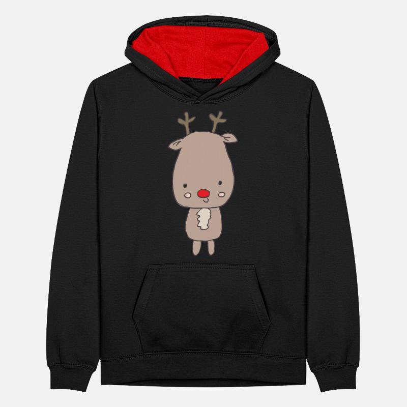 Bébé orignal Sweat à capuche contrasté Ado