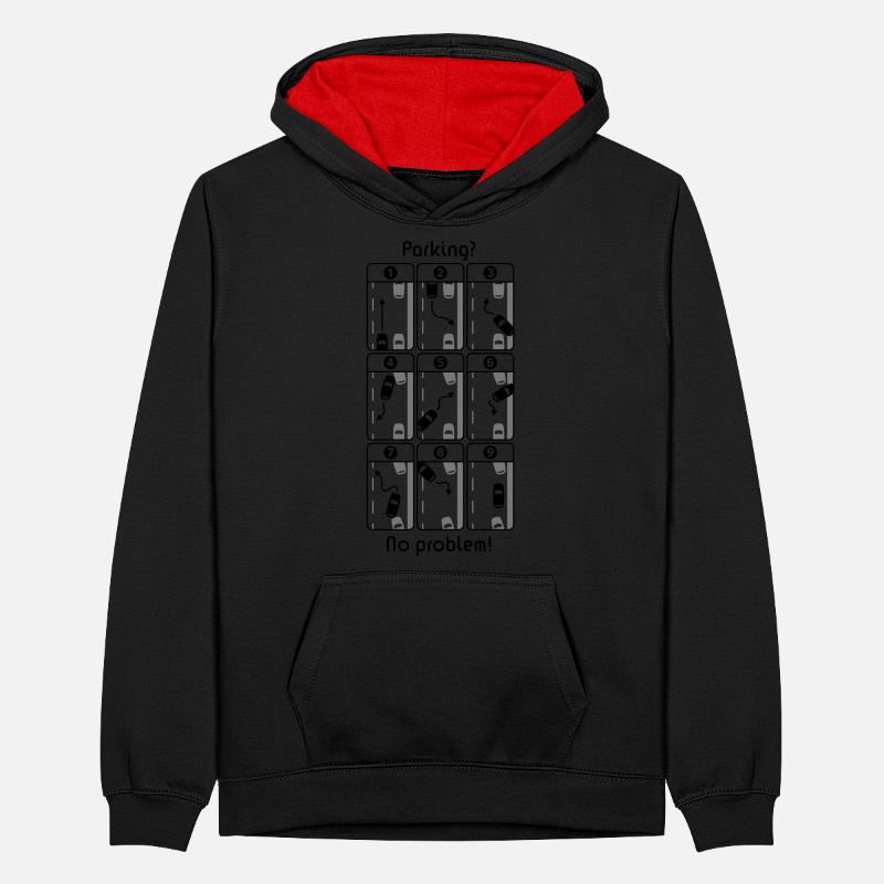 Parking? No Problem! Teenager Contrast Hoodie