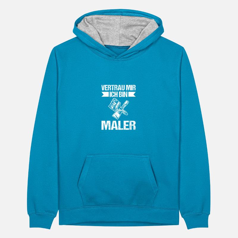 Master Painter Journeyman Painter Teenager Contrast Hoodie