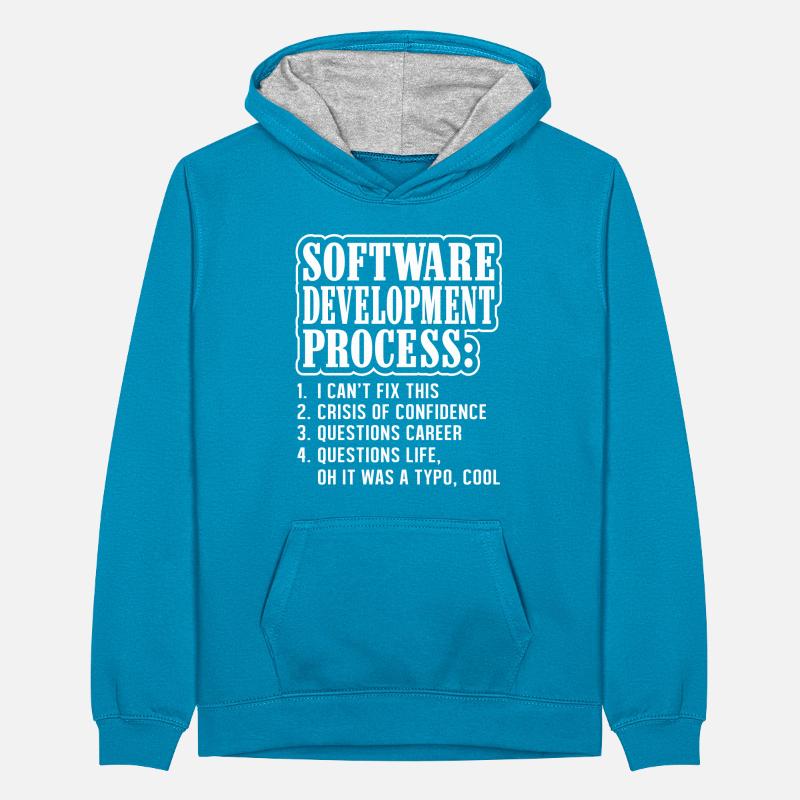 Programmer and computer scientist Teenager Contrast Hoodie