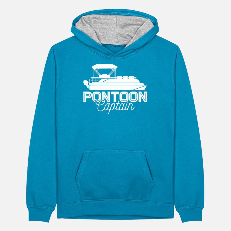Boot Motorboot Boote Schiff Teenager Kontrast-Hoodie
